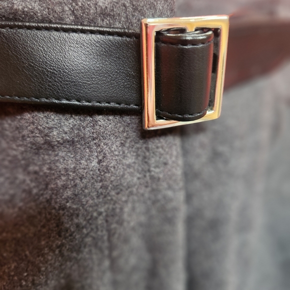 The Limited Dark Gray Skirt with Belt ~ Lined Pencil Skirt - Size 6 - Picture 3 of 5